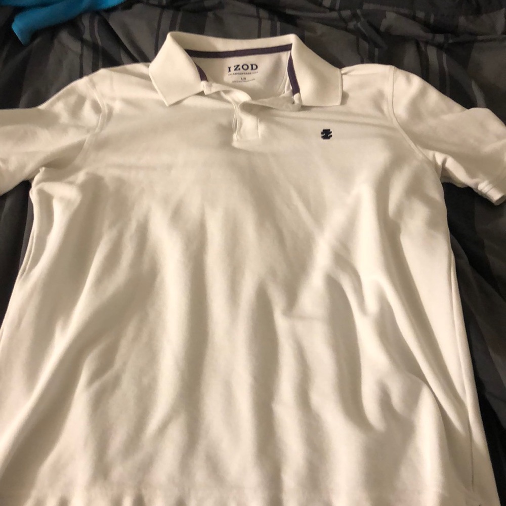 IZOD white polo shirt
